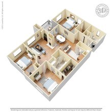3 Bed 2 Bath 1488 SqFt (1390 Net) 0637 floor plan